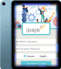 Image de l'accès à l'interface ipaje serious game
